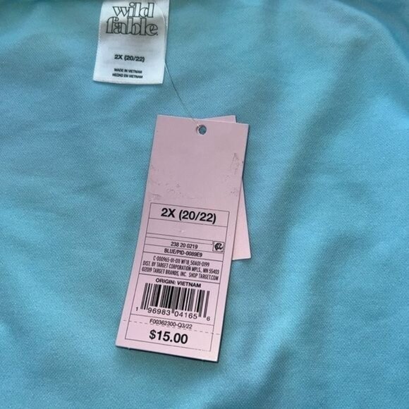 Wild Fable Womens Tie-Dye Bikini Set 2X Blue/Pink Removable Pads - Picture 7 of 14